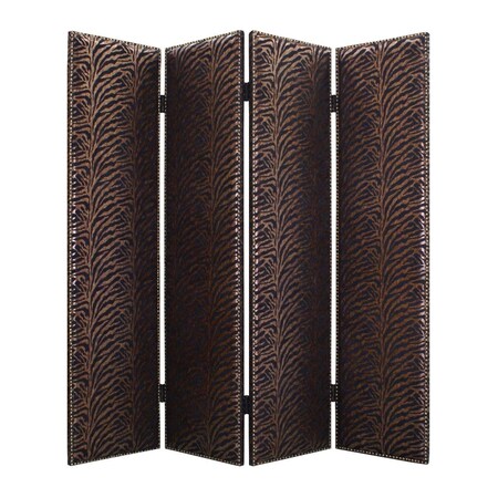Palacedesigns 84 x 84 in. Bronze Wood & Fabric Screen PA3092669